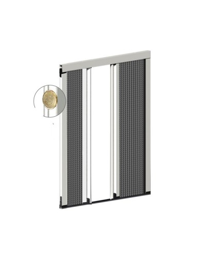 PLEATED LATERAL MOSQUITO SCREENS 2 DOORS THICKNESS