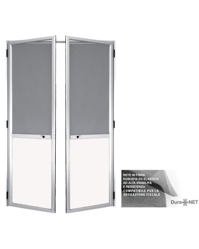 2 DOOR HINGED MOSQUITO NETS WITH LOWER PANEL